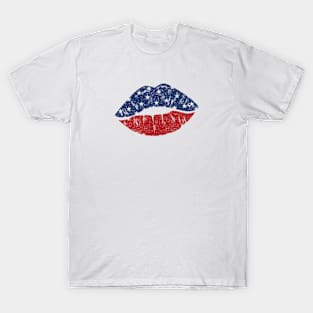 American Kiss with puckered Lips T-Shirt